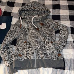 Wanakome black/gray Athena hoodie small